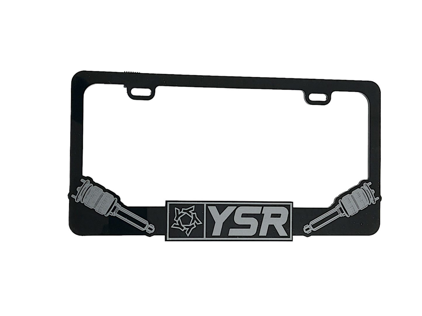 Yellow Speed Racing Acrylic License Plate Frame - Bagged Style - TunerGoods
