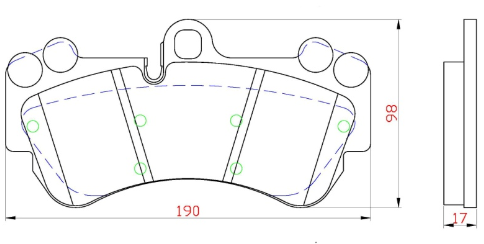 Yellow Speed Racing High Performance Street Front Brake Pads