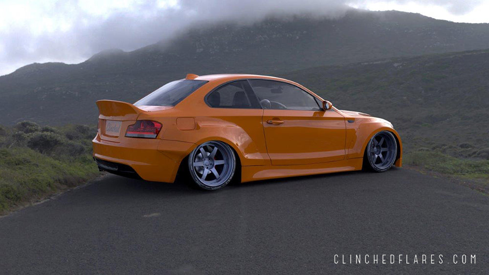 Clinched Flares - BMW 1 Series/M1 Coupe Widebody Kit