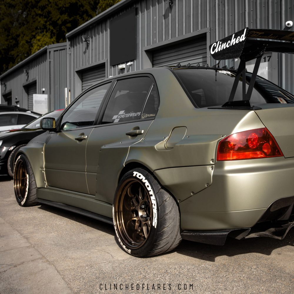 Clinched Flares - Mitsubishi Lancer Evolution Widebody Kit
