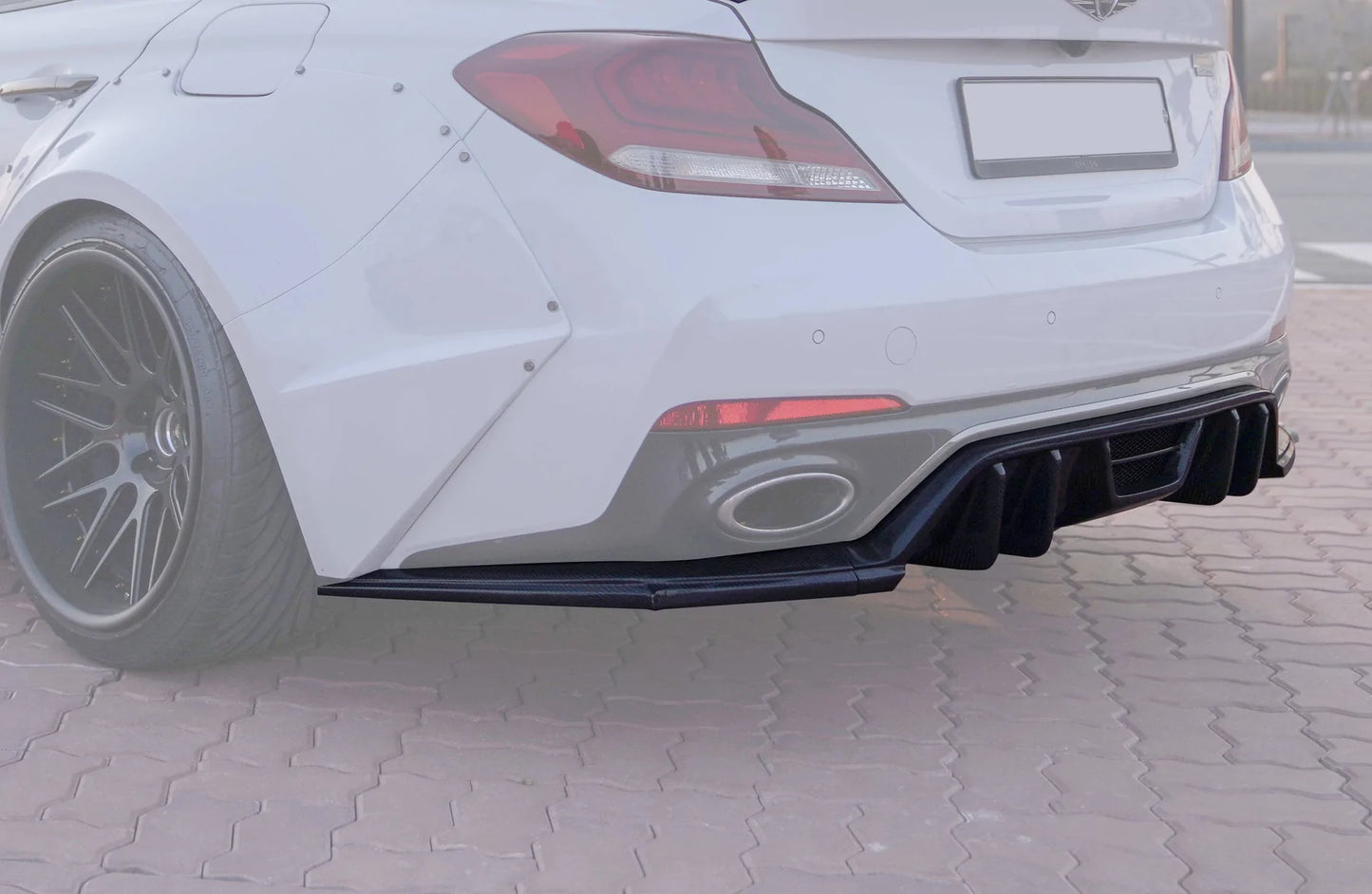 2019-2021 Genesis G70 3.3L Carbon Fiber Rear Diffuser V2