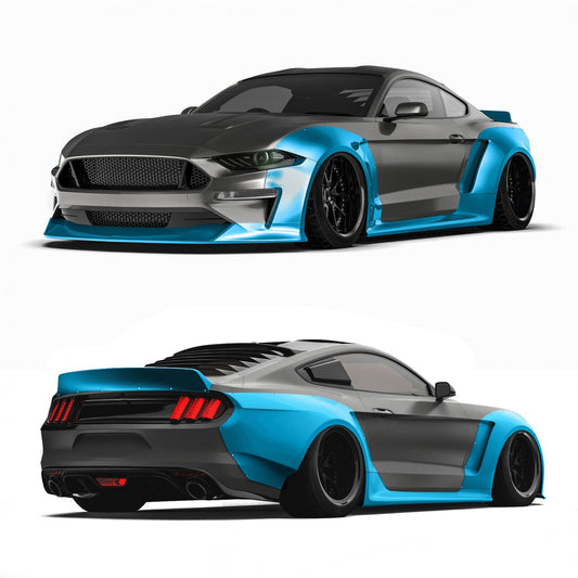 Clinched Flares - 2018-2019 Ford Mustang Widebody Kit