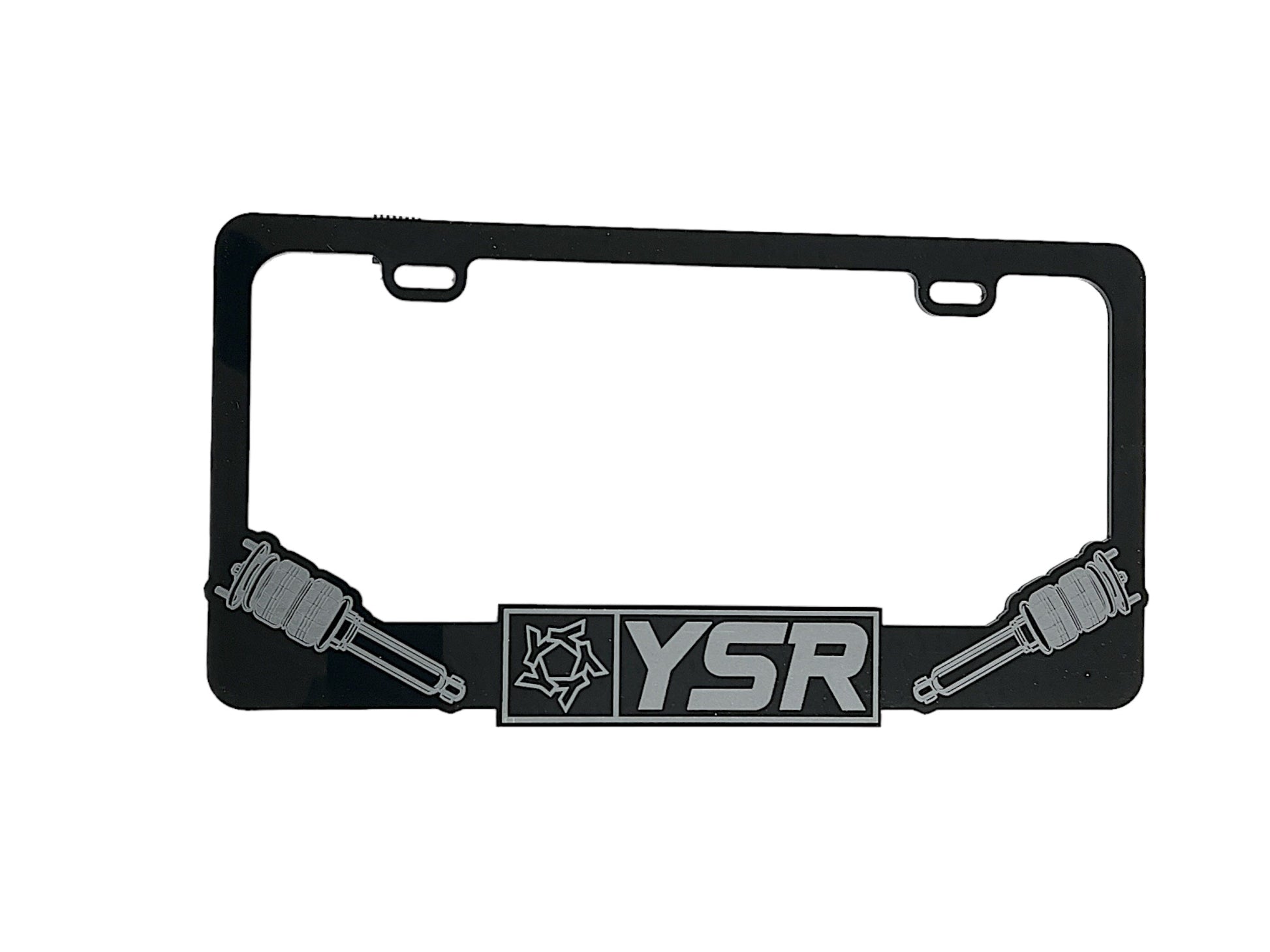 Yellow Speed Racing Acrylic License Plate Frame - Bagged Style - TunerGoods