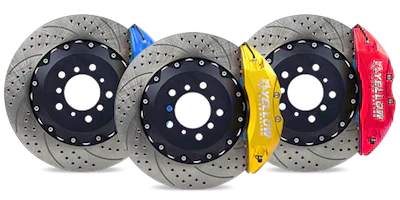 Yellow Speed Racing Front 4 Piston Ultra Big Brake Kit - Toyota Mark II 2001-2004 (JZX110) - TunerGoods
