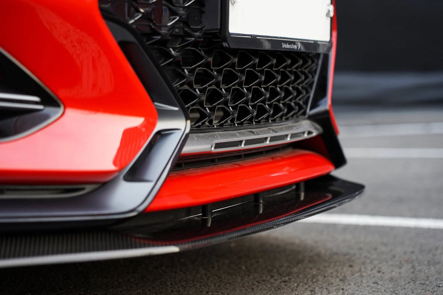 Hyundai Veloster Turbo & N Carbon Fiber Front Lip V1