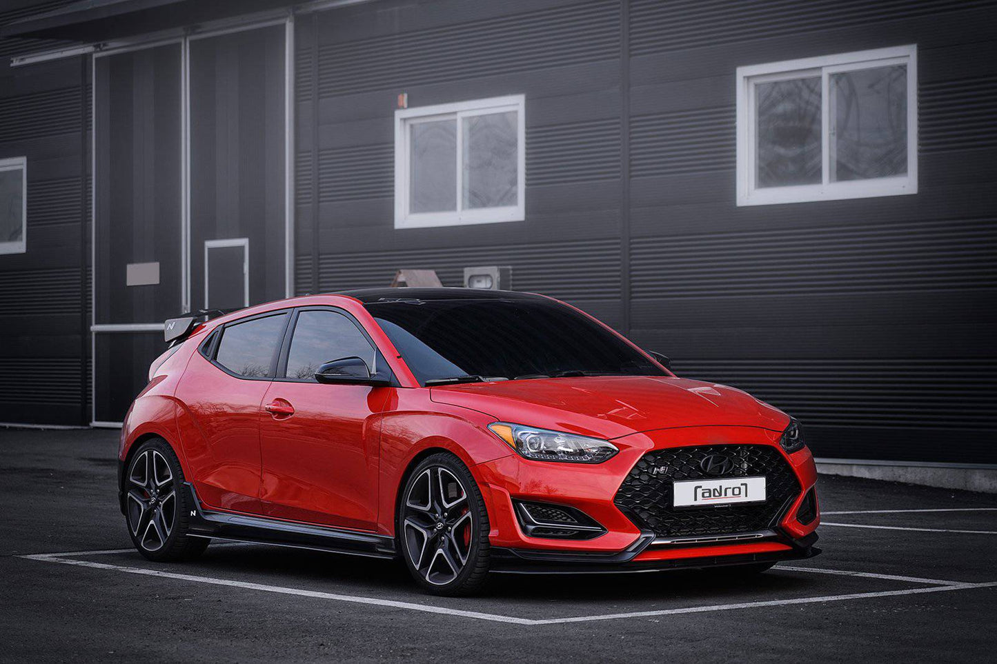 Hyundai Veloster Turbo & N Carbon Fiber Front Lip V1