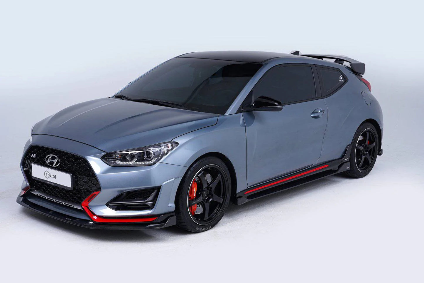Hyundai Veloster Turbo & N Carbon Fiber Front Lip V2 (Type A)