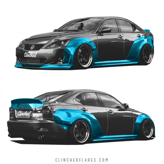 Clinched Flares - Lexus IS250/IS350 Widebody Kit