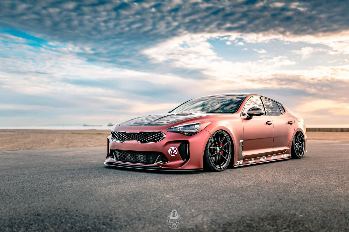 Kia Stinger Carbon Fiber Front Lip V1