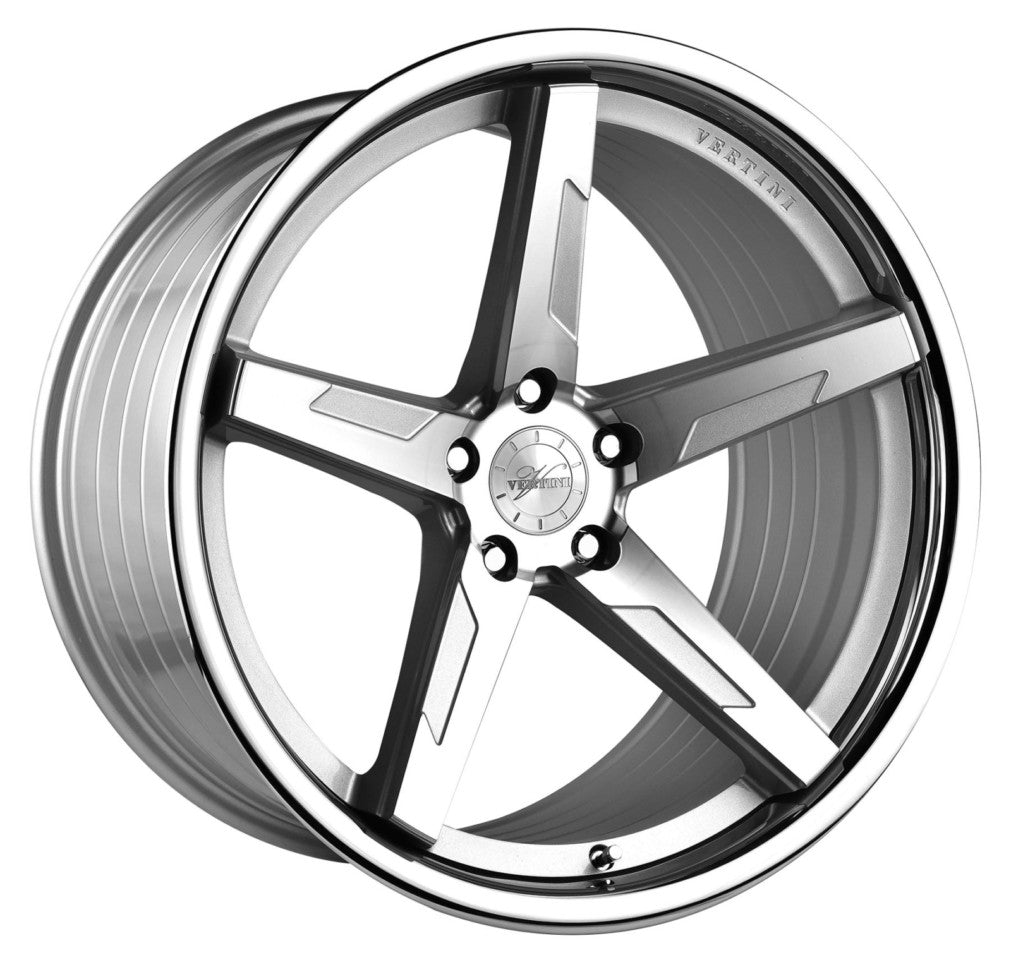 Vertini Wheels RFS1.7 - 19x8.5 Machined Silver Chrome Lip - TunerGoods