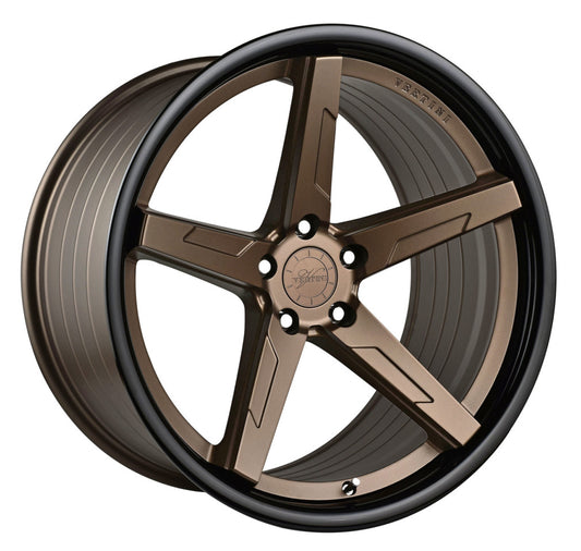 Vertini Wheels RFS1.7 - 19x8.5 Satin Bronze Gloss Black Lip - TunerGoods