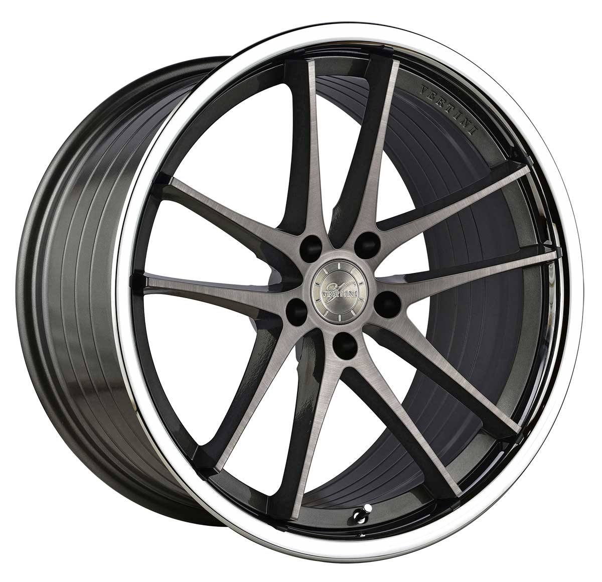 Vertini Wheels - 20x9 Brushed Dual Gunmetal Chrome Lip - TunerGoods