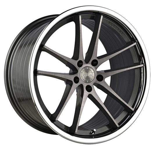Vertini Wheels - 20x9 Brushed Dual Gunmetal Chrome Lip - TunerGoods