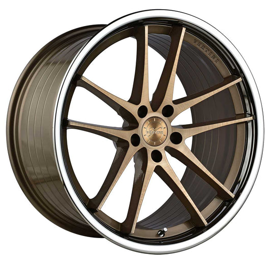 Vertini Wheels - 20x9 Brushed Dual Bronze Chrome Lip - TunerGoods