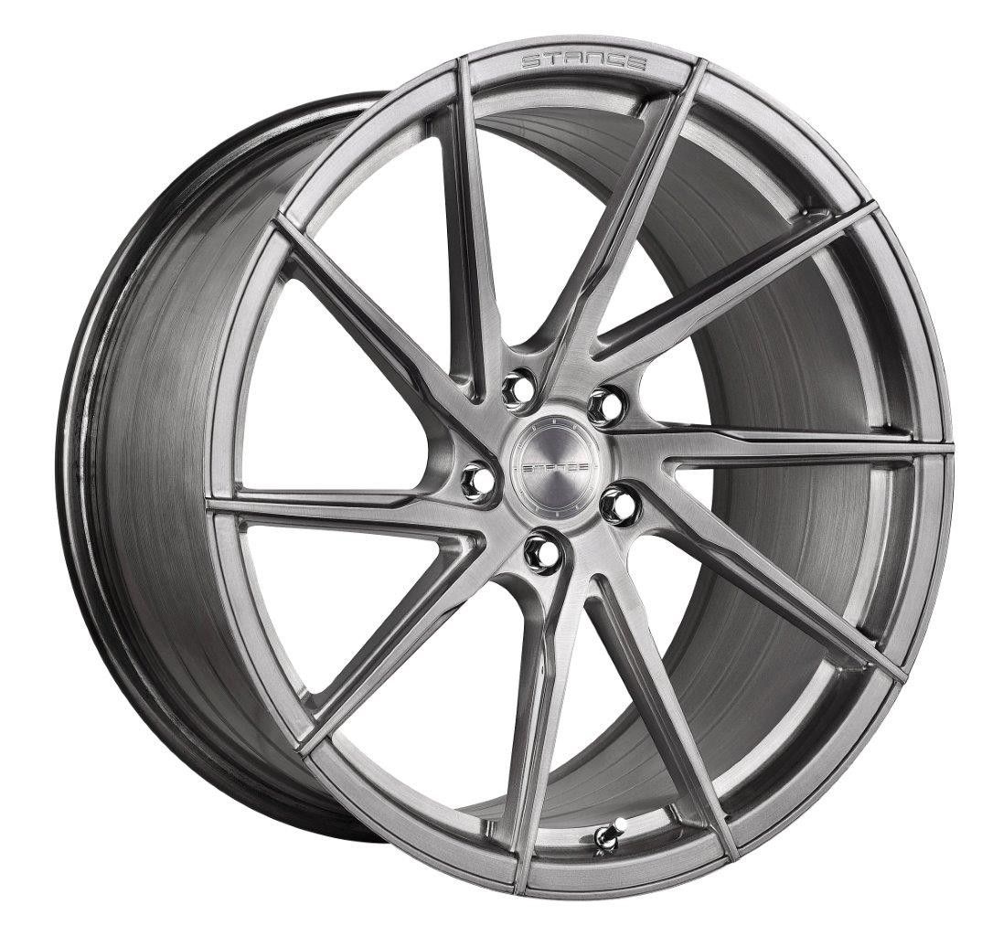 Stance Wheels SF01 - 19x8.5 Brush Titanium (5X112)