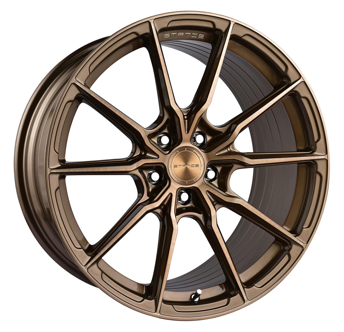 Stance Wheels SF11 - 19x8.5 Brushed Dual Bronze - TunerGoods