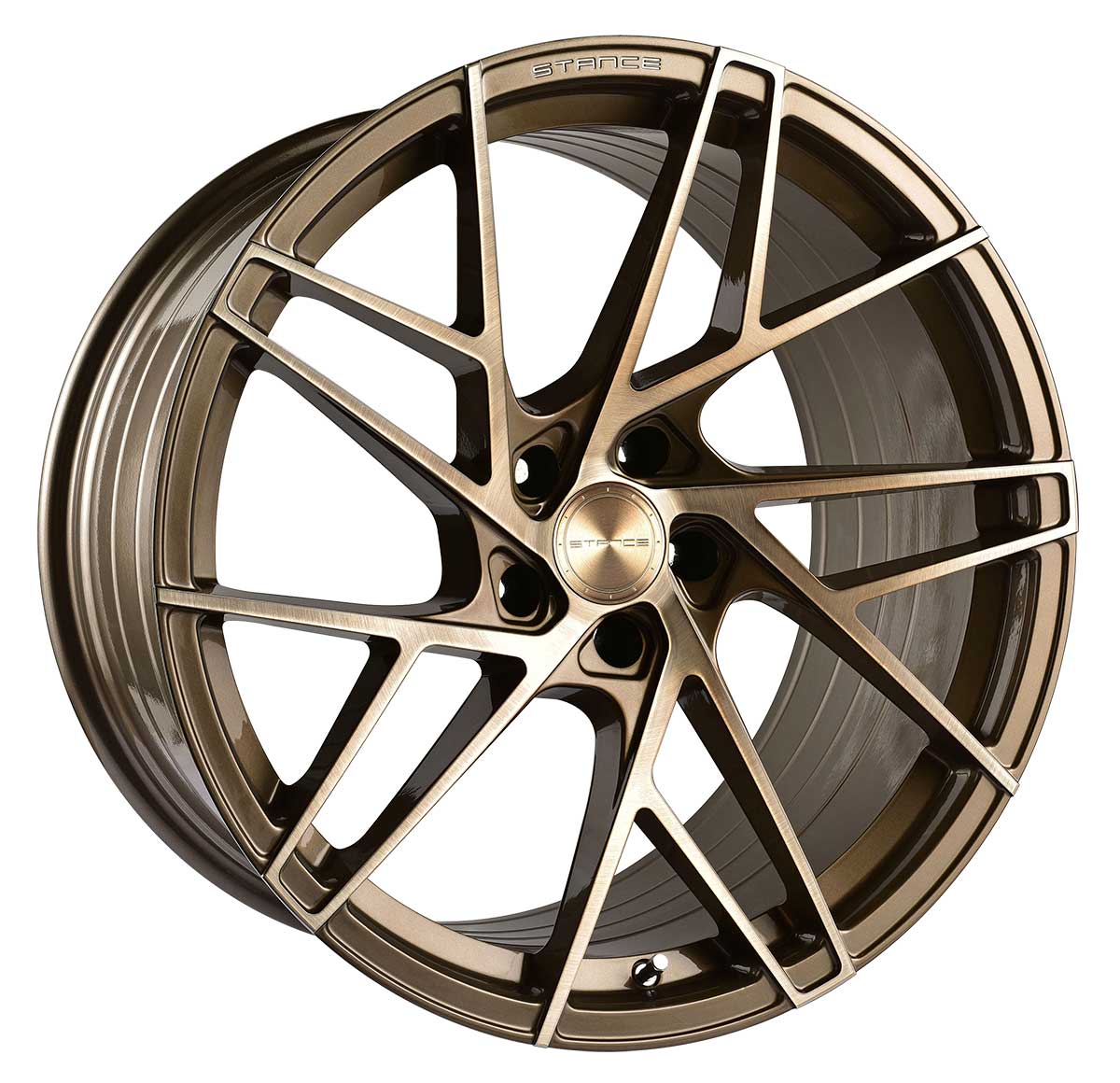 Stance Wheels SF12 - 19x8.5 Brushed Dual Bronze - TunerGoods