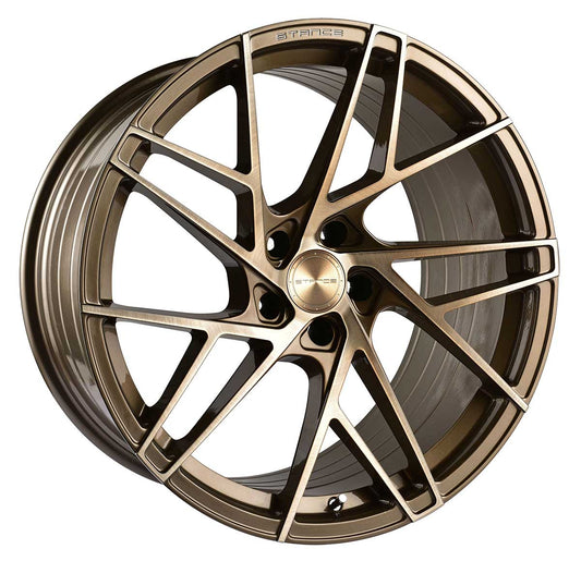 Stance Wheels SF12 - 19x8.5 Brushed Dual Bronze - TunerGoods