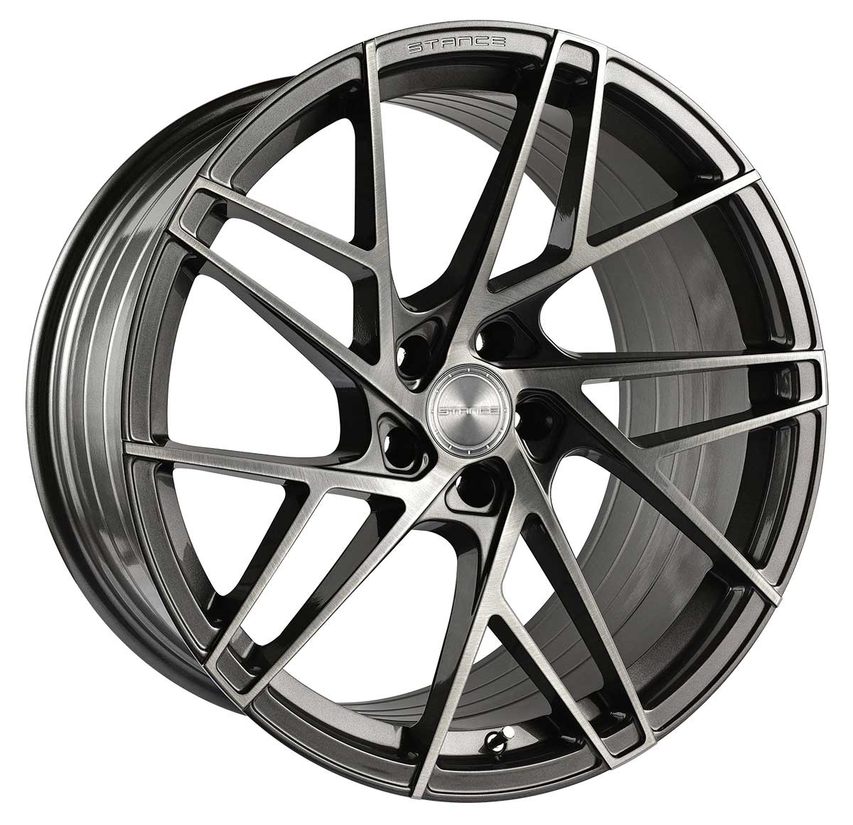 Stance Wheels SF12 - 19x8.5 Brushed Dual Gunmetal - TunerGoods