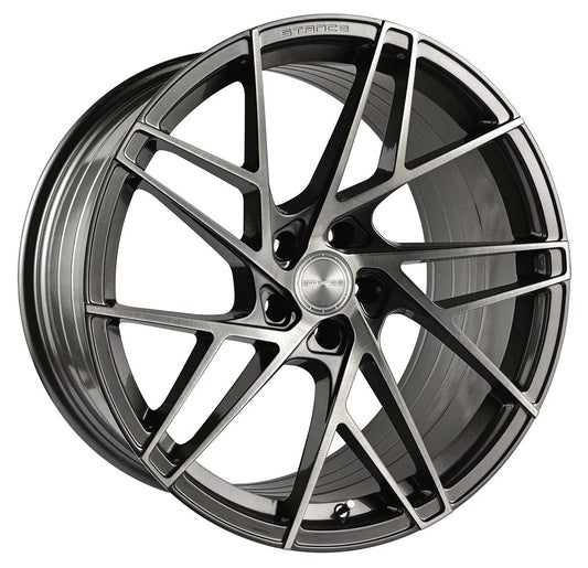 Stance Wheels SF12 - 19x8.5 Brushed Dual Gunmetal - TunerGoods