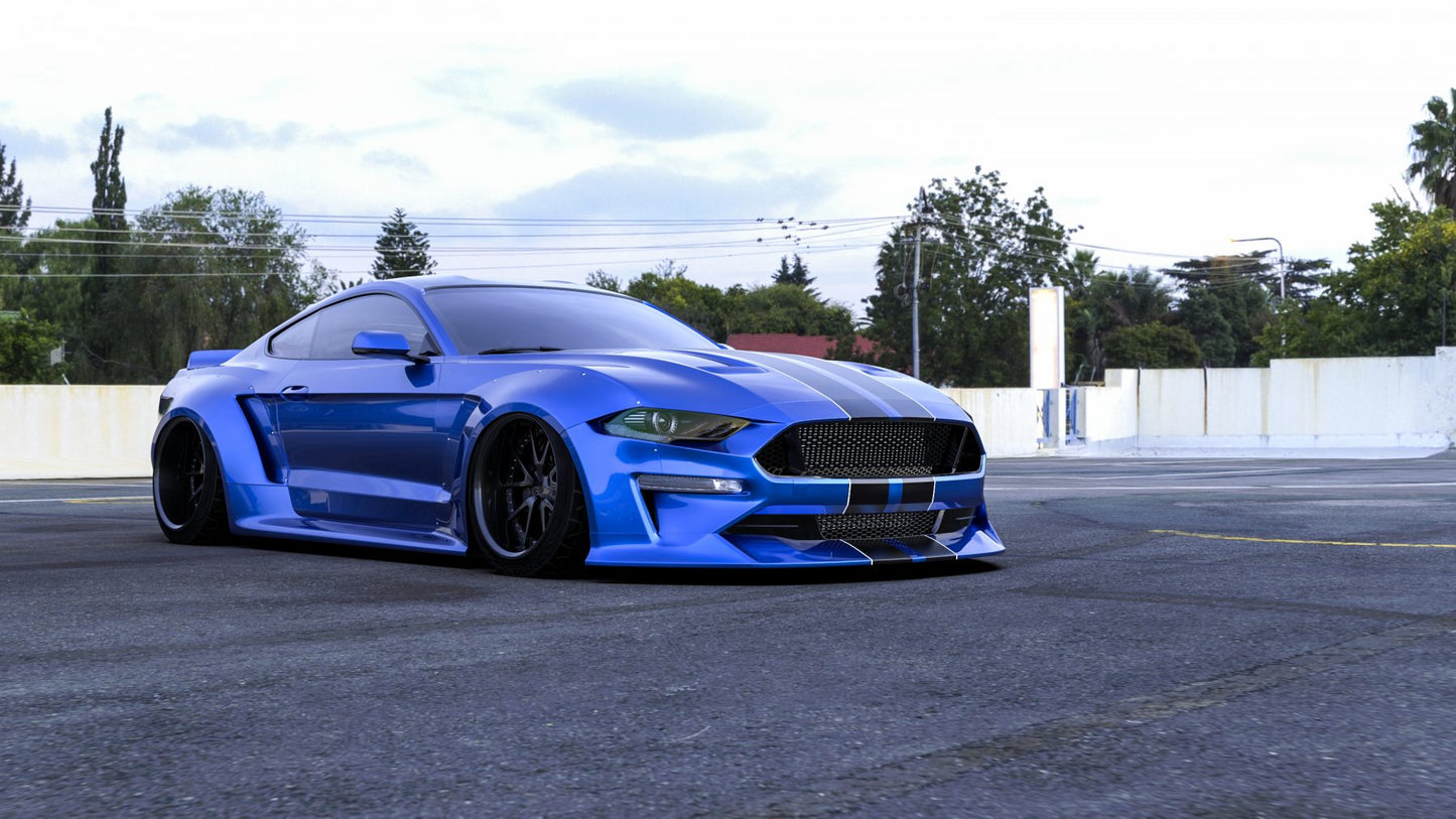 Clinched Flares - 2018-2019 Ford Mustang Widebody Kit