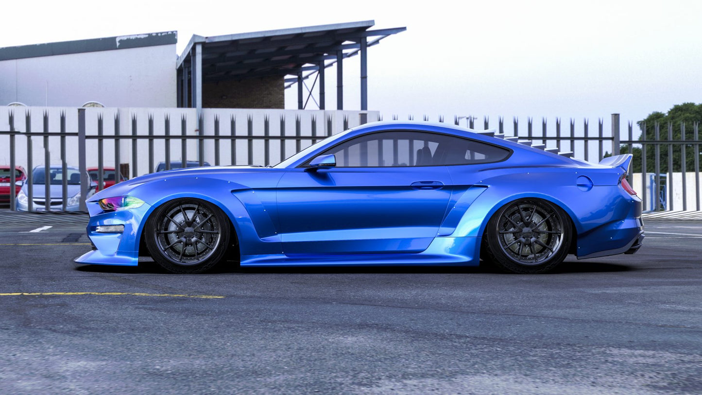 Clinched Flares - 2018-2019 Ford Mustang Widebody Kit