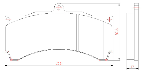 Yellow Speed Racing High Performance Street Front Brake Pads