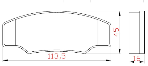 Yellow Speed Racing High Performance Street Rear Brake Pads