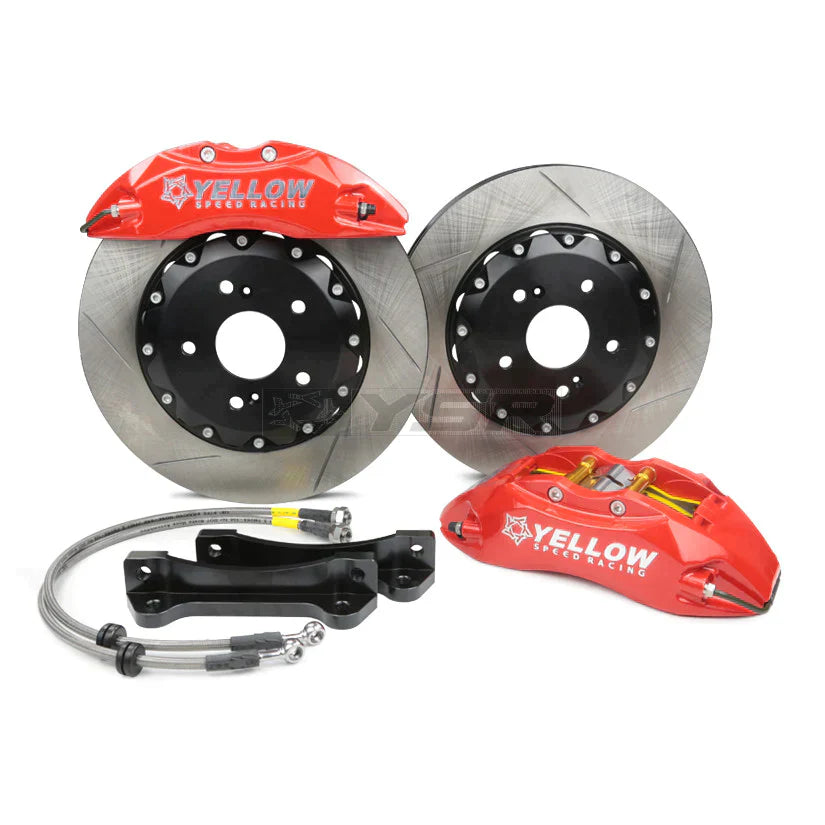 Yellow Speed Racing Front 4 Piston Ultra Big Brake Kit - Acura TL 2004-2008 (UA6/UA7) - TunerGoods