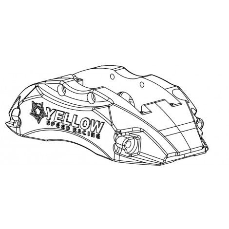 Yellow Speed Racing Front Brake Caliper Pair - 6 Pot (YSCPF6a)