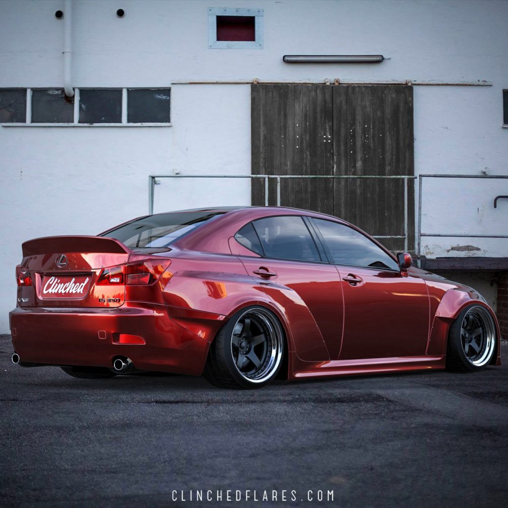 Clinched Flares - Lexus IS250/IS350 Widebody Kit