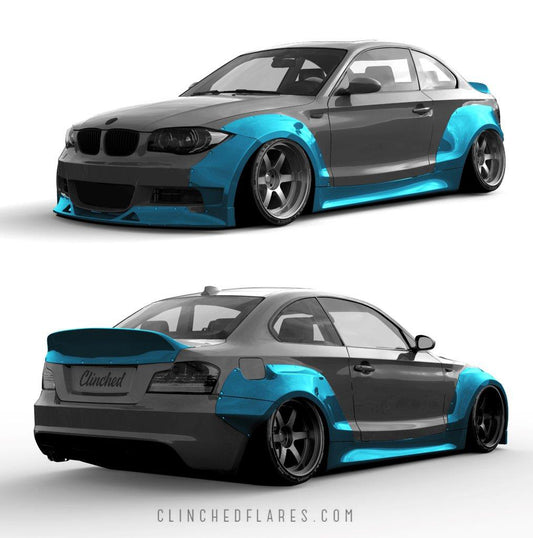 Clinched Flares - BMW 1 Series/M1 Coupe Widebody Kit