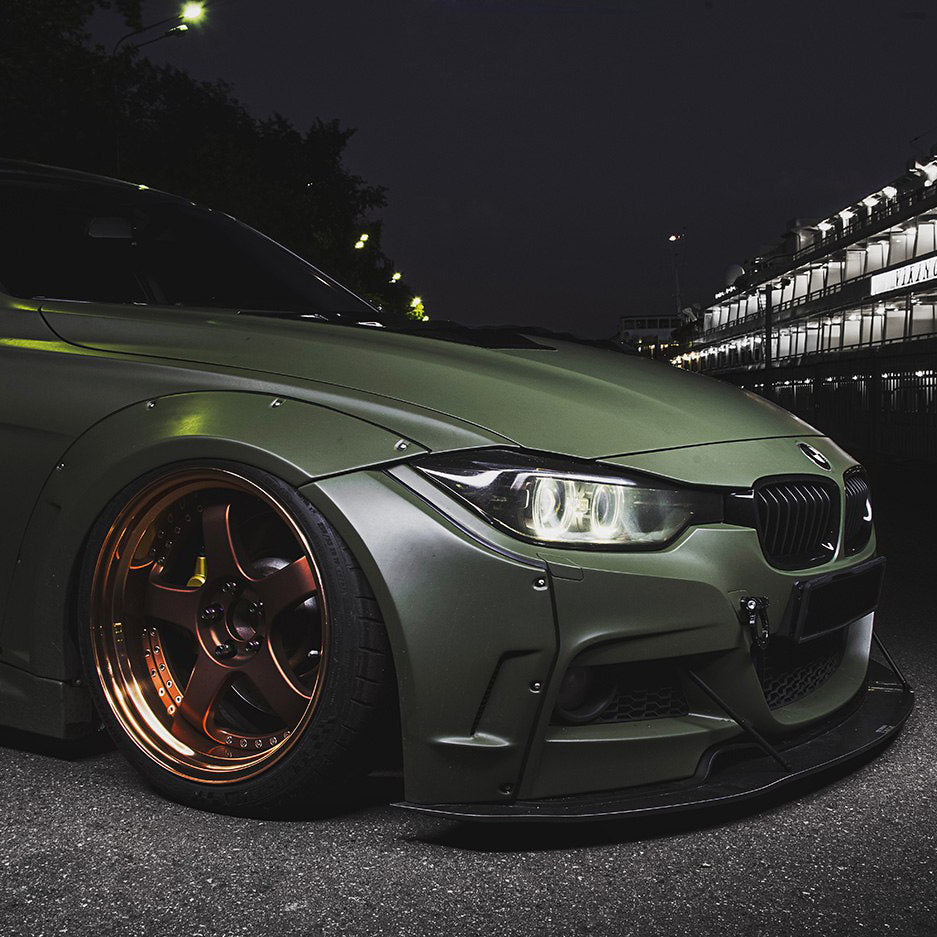 Clinched Flares - BMW 3 Series Sedan Widebody Kit